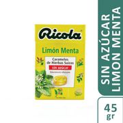 Caramelos Ricola Limón y Menta Light 45 g