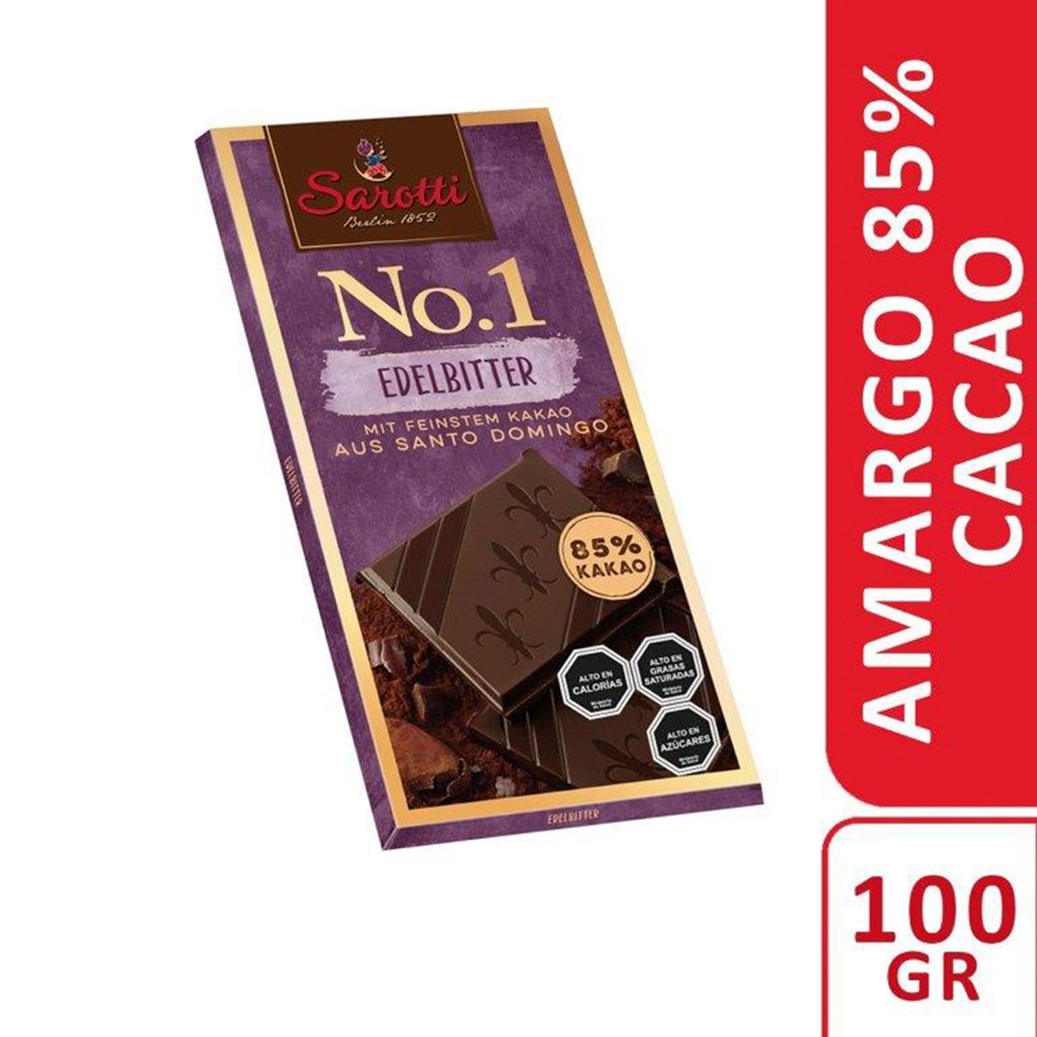 ChocolateAmargoSarottiBarra100g,Cacao|Jumbo.cl