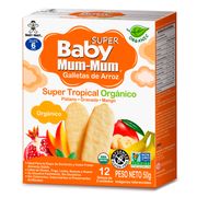 Galletas de Arroz Baby Mum Mum Tropicales Orgánicas 50 g