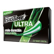 Chicles BigTime Ultra Green Mint 24 g 12 un.