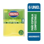 Paños Virutex Esponja Natural 6 un.