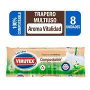 Trapero Húmedo Virutex Compostable 8 un.