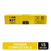 Bolsas Hermeticas Grande I Am Not Plastic 15 un.