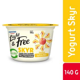 Yogurt Skyr Light & Free Durazno 140 g