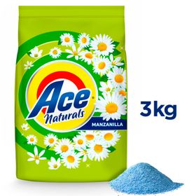 Detergente Polvo Ace 2 En 1 Manzanilla 3 kg