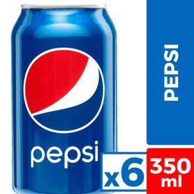 Pack 6 un. Bebida Pepsi 350 ml