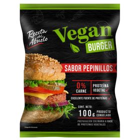Hamburguesa Vegetal Receta del Abuelo Vegan Burger Pepinillos 100 g