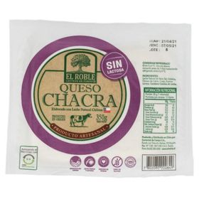 Queso Chacra El Roble Sin Lactosa 350 g
