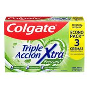 Pasta Dental Colgate Triple Acción Fresh 75 ml 3 un.