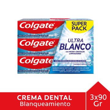 Pasta dental Ultra Blanco 3 un. 90 g c/u