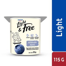 Yogurt Batido Light & Free Arándano 115 g