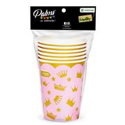 Set 6 Vasos Palms Diseño Princesas