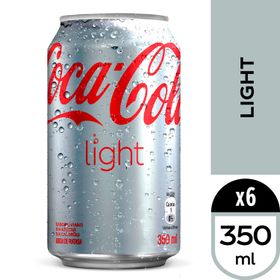 Pack 6 un. Bebida Coca-Cola Light 350 cc