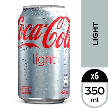 Pack 6 un. Bebida Coca-Cola light 350 ml