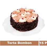 Torta Bizcocho Chocolate, Crema Chocolate, Mermelada Frambuesa.