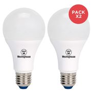 Pack 2 Ampolletas LED Westinghouse Bola A60 11W E27