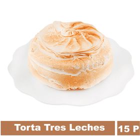 Torta Bizcocho, Tres Leches Con Crema Pastelera y Merengue