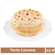 Torta Bizcocho, Crema y Puré de Lúcuma