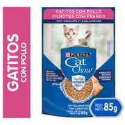 Alimento Húmedo Gatito Cat Chow Pollo 85 g