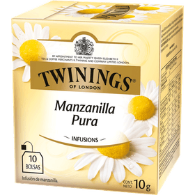 Infusión Twinings Manzanilla 10 g 10 Bolsitas