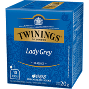 Té Negro Twinings Lady Grey Con Cáscara de Naranja y Limón 10 Bolsas