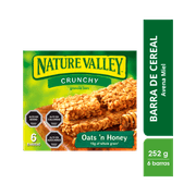 Barra Cereal Nature Valley Miel 252 g 6 un.