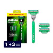 Máquina de Afeitar Gillette Mach3 Sensitive +3 Repuestos