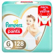 Pañales Pants Pampers Premium Care Talla G 128 un.