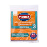 Paños Esponja Virutex Antibacterial Cobre 3 un.