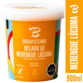 Helado Bravissimo Merengue Lúcuma 900 ml