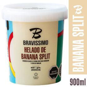 Helado Bravissimo Banana Split 900 ml