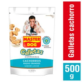 Galletas Perro Cachorro Master Dog Leche 500 g