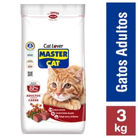 Alimento Gato Adulto Master Cat Carne y Leche 3 kg