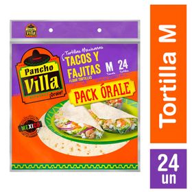 Tortillas Mexicanas Pancho Villa M 600 g 24 un.