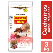 Alimento Perro Cachorro Master Dog Razas Pequeñas 3 kg