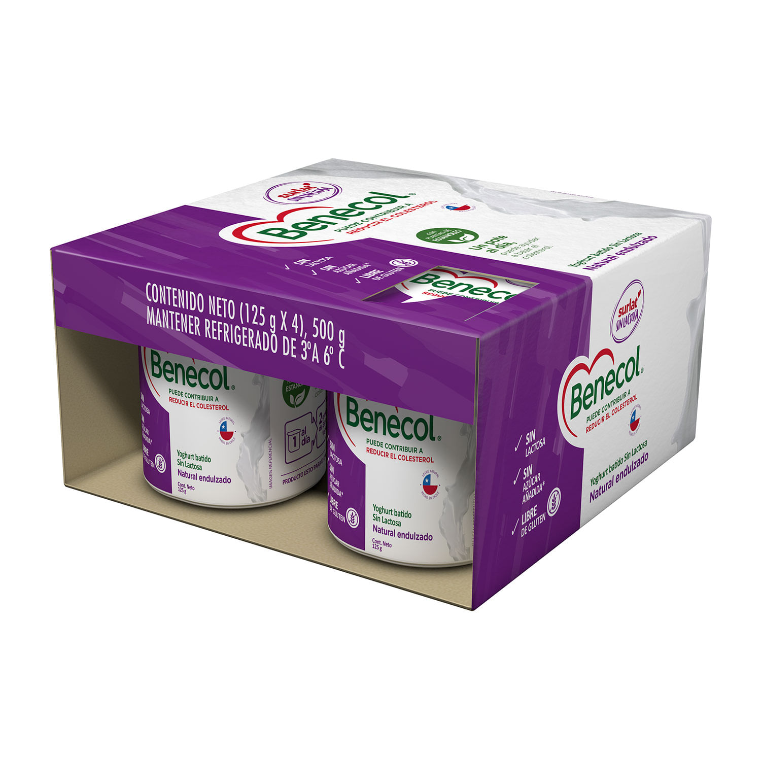 Yogurt Activia sin lactosa Bolsa 900g