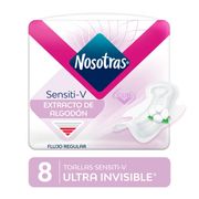 Toallas Higiénicas Nosotras Sensitiv Ultra Invisible 8 un.