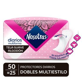 Protector Diario Nosotras Doble 50 un.