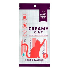 Snack Gato Stay Happy Creamy Salmón 56 g