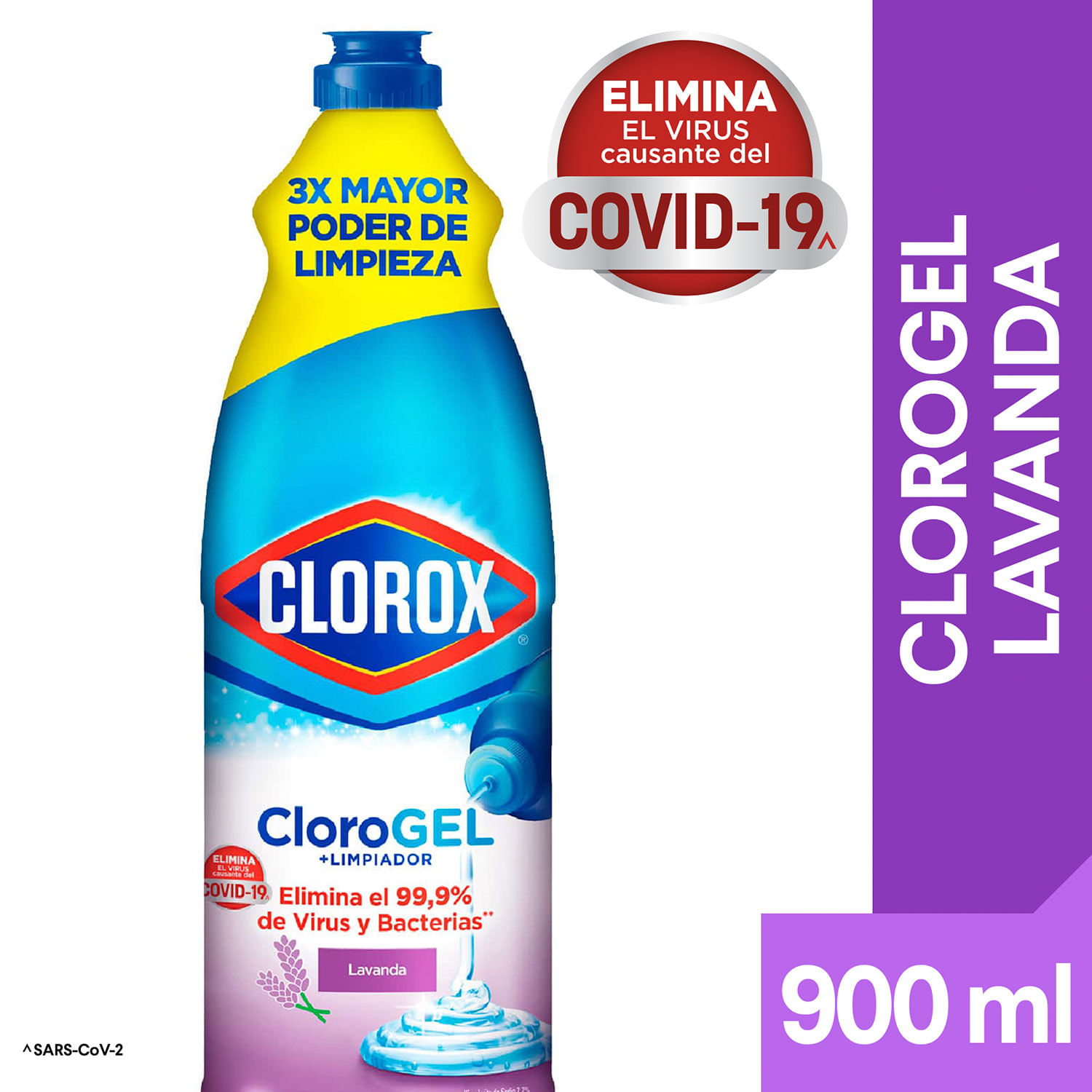 Limpiador en Crema con Lavandina Cloro Cif Gel 750 Gr.