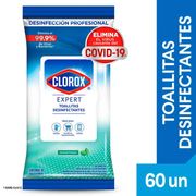 Toallitas Desinfectantes Clorox Expert Flow 60 un.