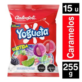 Chupete Yogueta Surtida 15 un. 255 g