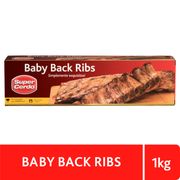 Baby Back Ribs Super Cerdo Cong 1 kg