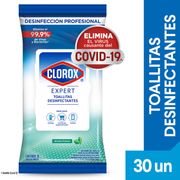 Toallitas Desinfectantes Clorox Expert Flow 30 un.