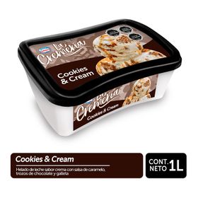 Helado La Cremería Cookies & Cream 1 L