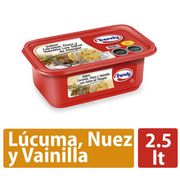 Helado Trendy Lúcuma Nuez y Vainilla Con Salsa de Manjar 2.5 L