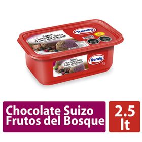 Helado Trendy Chocolate Suizo y Frutos del Bosque 2.5 L
