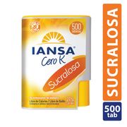 Endulzante Iansa Cero K Tabletas Sucralosa 500 un.