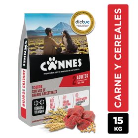 Alimento Perro Adulto Cannes Carne y Cereales 15 kg