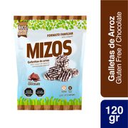 Galletas de Arroz Mizos Chocolate Familiar 120 g